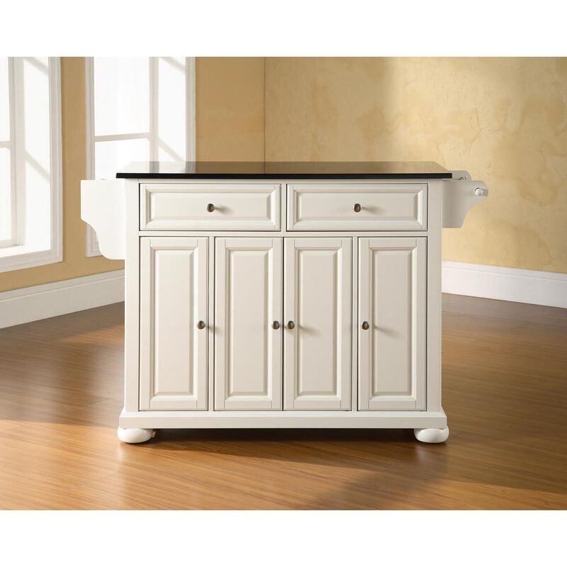 Alexandria Granite Top Full Size Kitchen Island/Cart