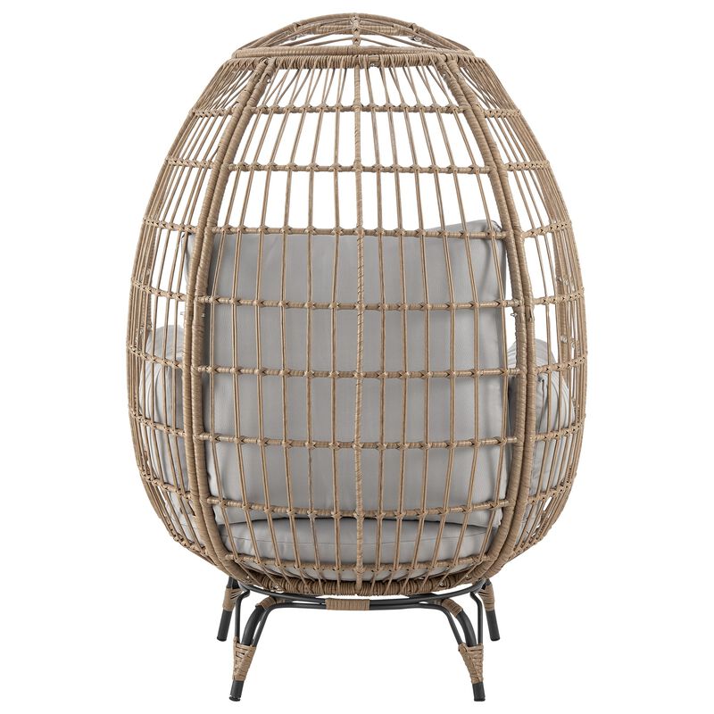 Spezia Gray Patio Egg Chair