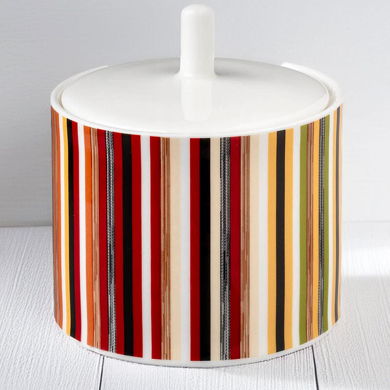 Sugar Pot STRIPES JENKINS 148, diam. 3.39", H 3.54" image number 2