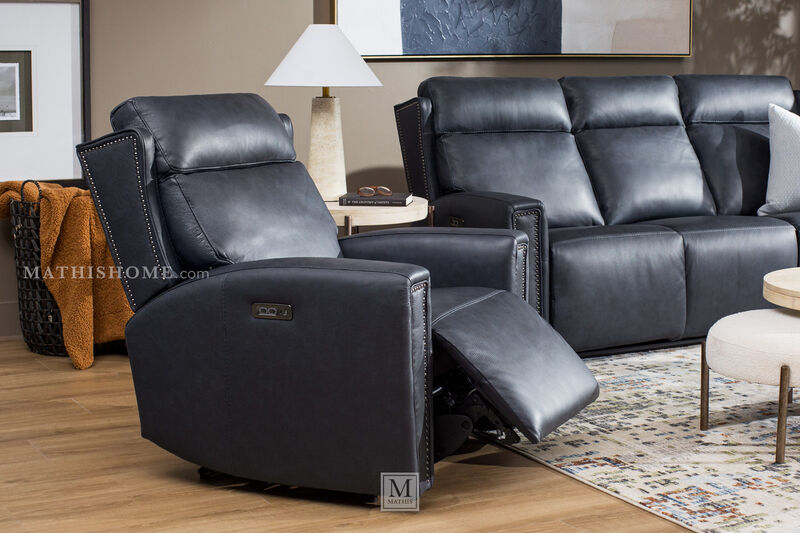 Alexander Leather Power Recliner image number 2