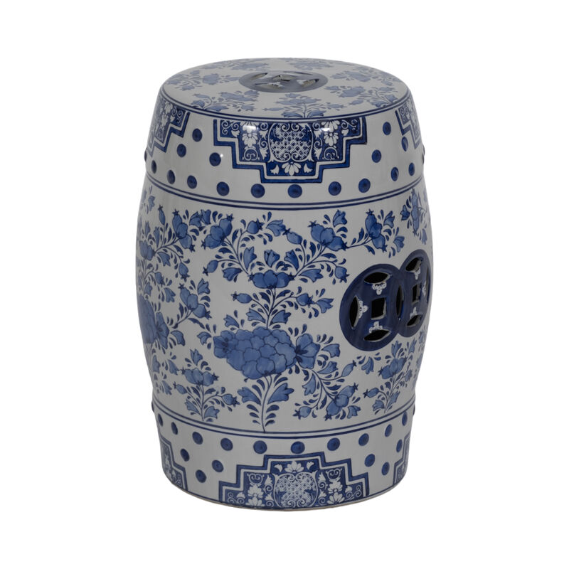 Flintham Blue Garden Stool image number 2