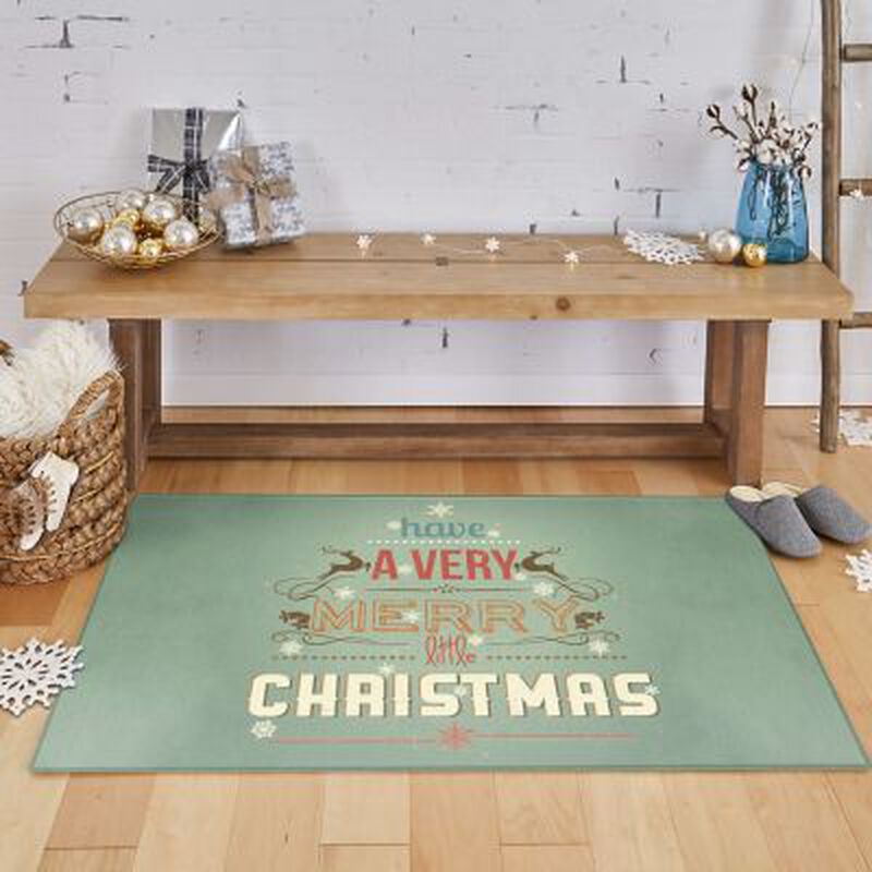 Prismatic Merry Little Christmas Bath and Kitchen Mat Collection image number 2