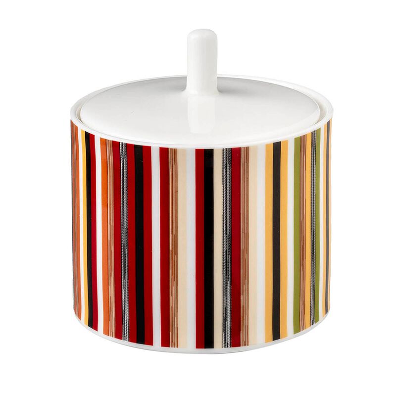 Sugar Pot STRIPES JENKINS 148, diam. 3.39", H 3.54" image number 0