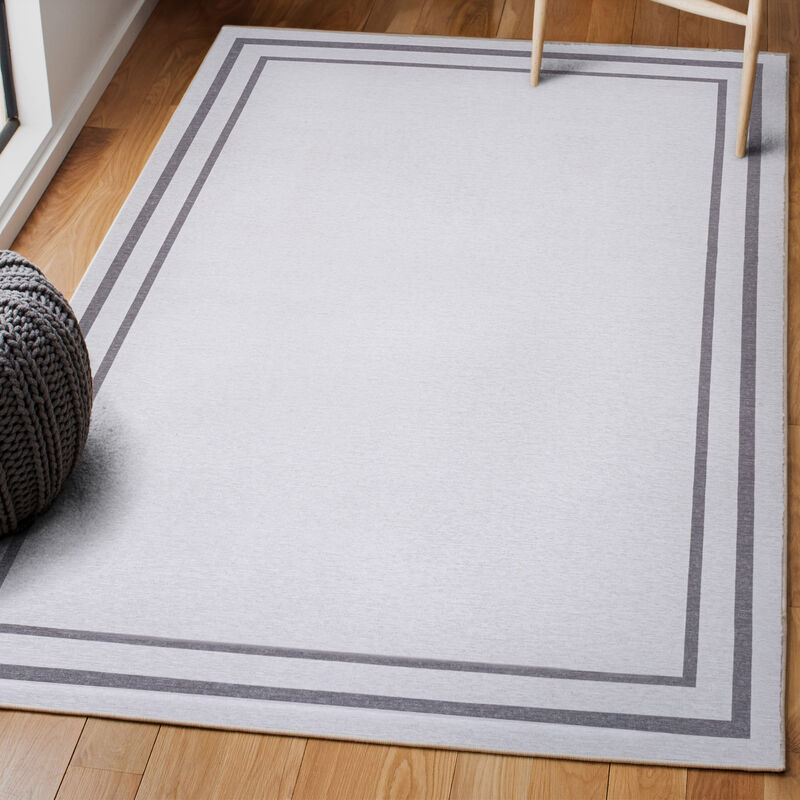 Sloane Classic 2-Stripe Border Washable Area Rug