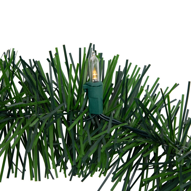 18' x 3" Pre-Lit Pine Artificial Christmas Garland  Warm White LED Lights image number 4