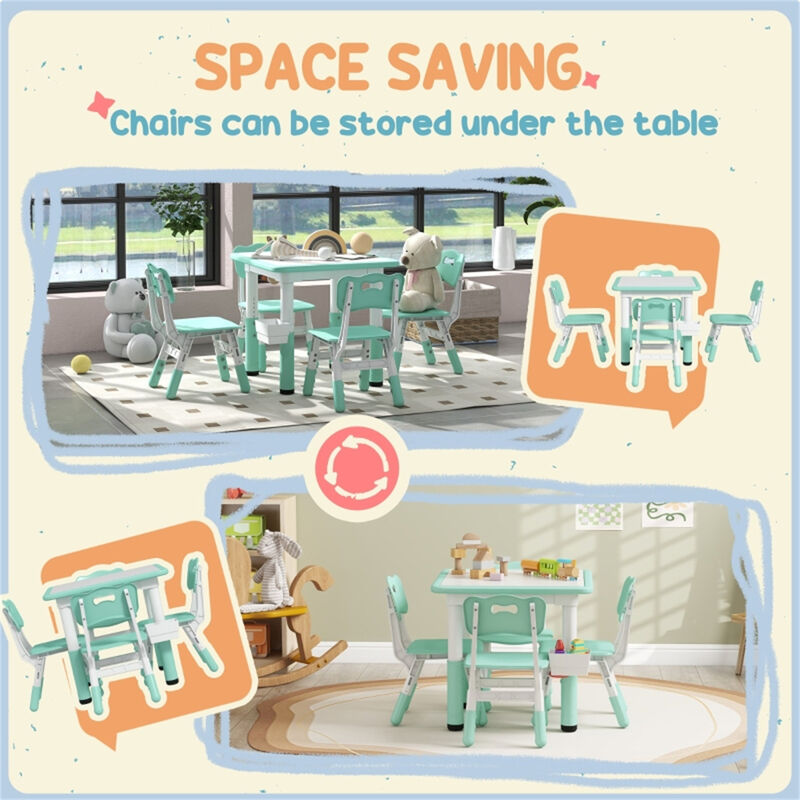 Kids' Table and Chair Set Sturdy & Stylish Furniture for Playroom, Study and Activity Time