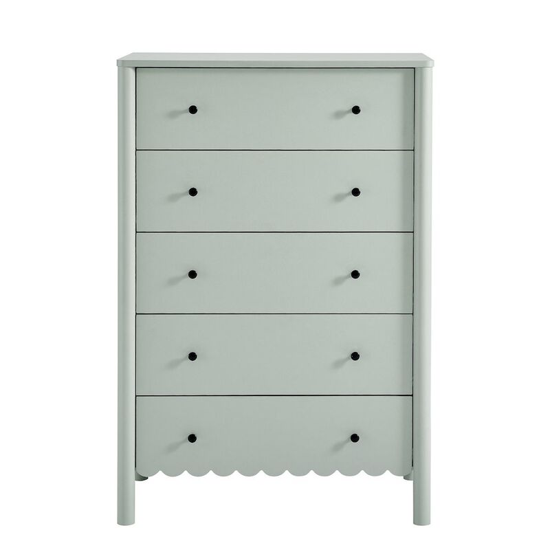 Emmeline Scalloped 5-Drawer Chest image number 4