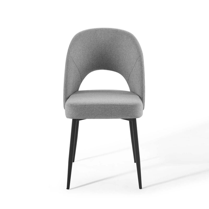 Rouse Dining Side Chair Upholstered Fabric Set of 2-Benzara image number 4