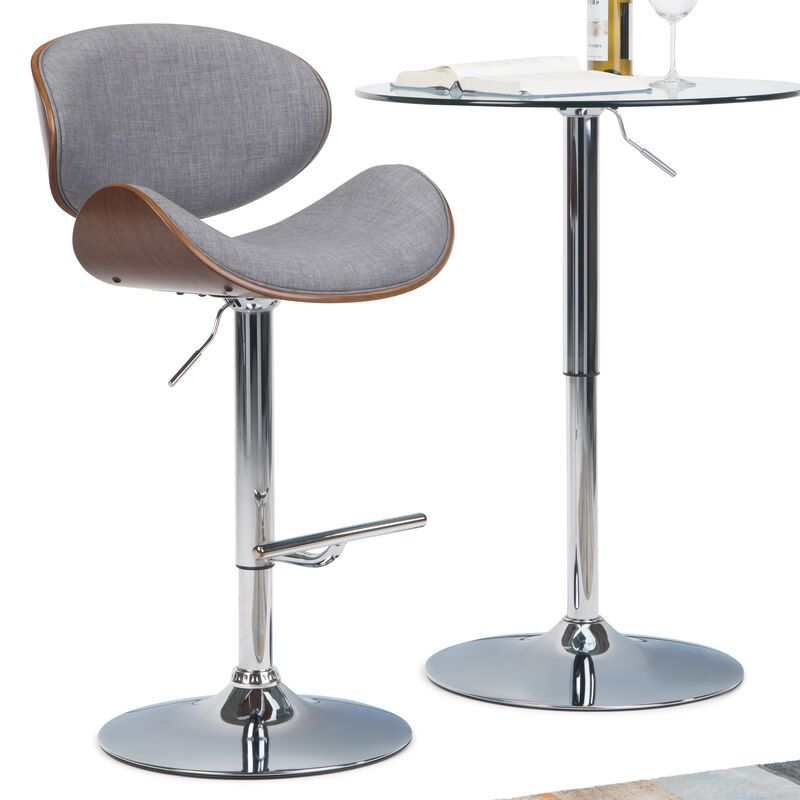 Marana Bentwood Adjustable Swivel Bar Stool