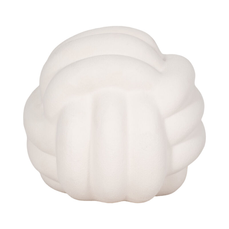 7" Knot Orb Rough Texture, White image number 2