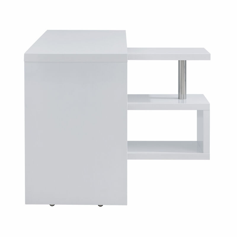 Corner Writing Desk with Storage – Functional Home Office Table