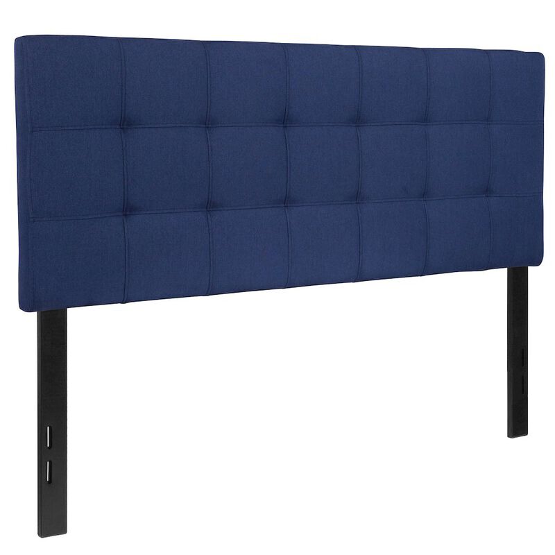 Flash Furniture Tufted Upholstered Full Size Headboard in Navy Fabric image number 0
