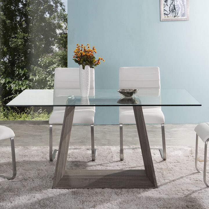 Armen LivingArmen Living Bravo Contemporary Dining Table, 39X63X30, Multicolor
