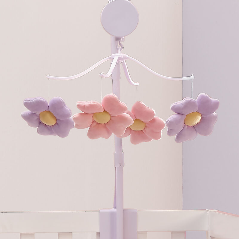 Bedtime Originals Lavender Floral Musical Baby Crib Mobile Soother Toy