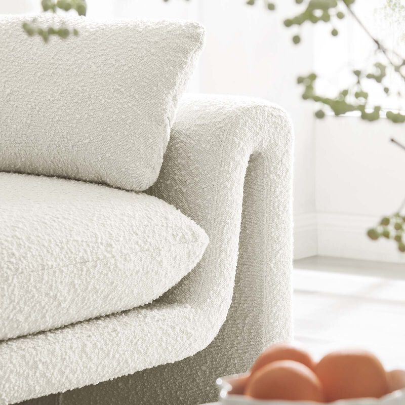 Waverly Boucle Fabric Sofa image number 1