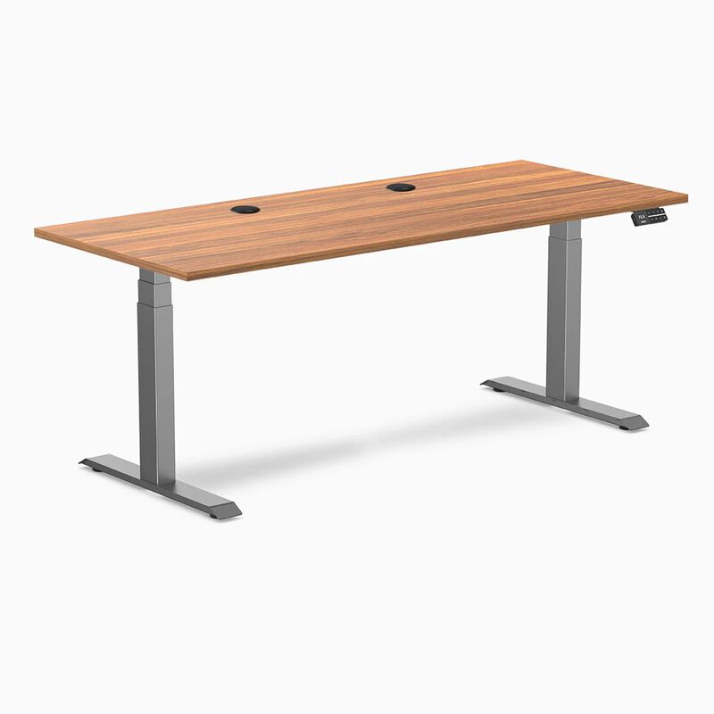 Desky Dual Laminate Sit Stand Desk image number 0