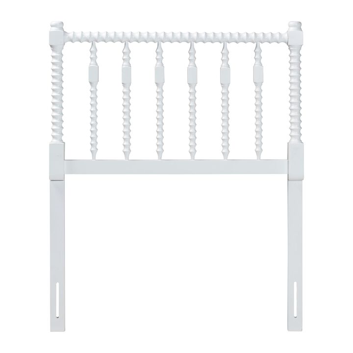 Baxton Studio Juliette Turned Spindle Headboard - Crafted Wood Panel with Decorative Spoke Design for Cottage Farmhouse Bedroom