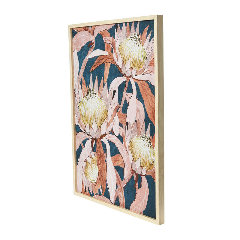 Floral Prints with Solid Wood Frame, Set of 2 image number 4