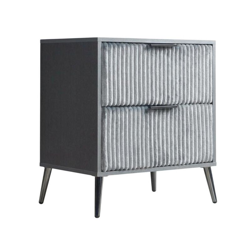 Nightstand with Modern Design and Center Drawer Glide Mechanism image number 0