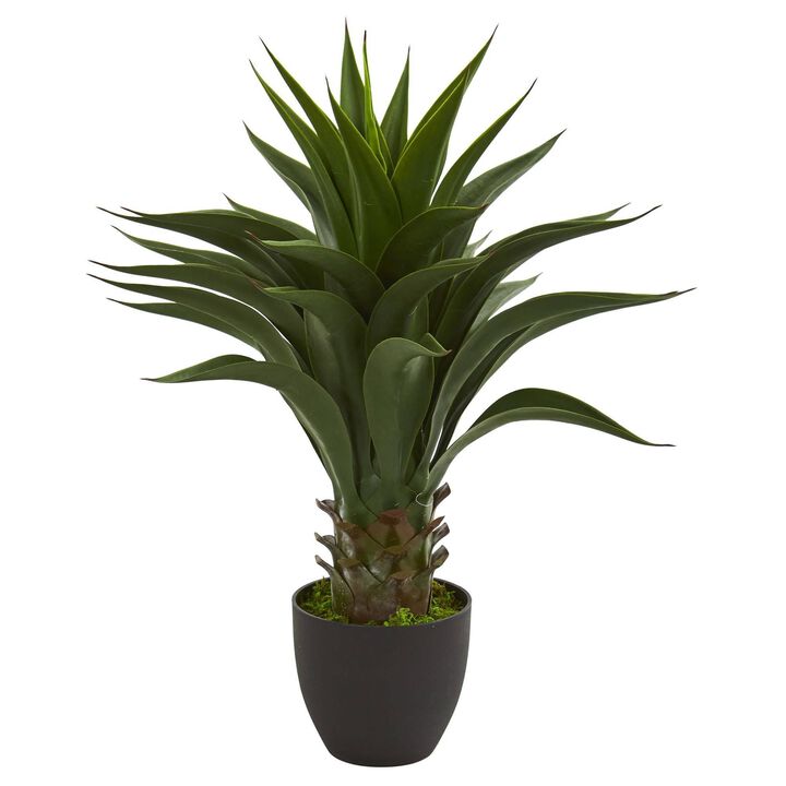 Nearly Natural 28-in Agave Artificial Plant