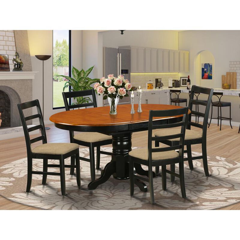 Dining set - 5 Pcs with 4 Wooden Chairs