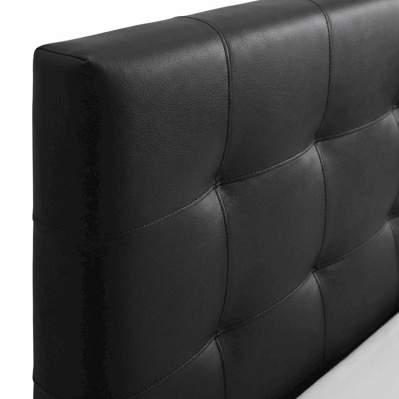 Tufted Faux Leather Headboard for King, California King Beds, Elegant Design image number 4