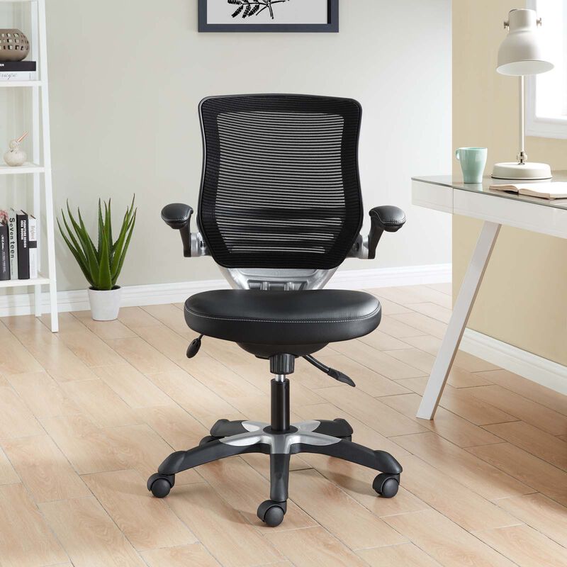 Modway Furniture - Edge Vinyl Office Chair image number 1