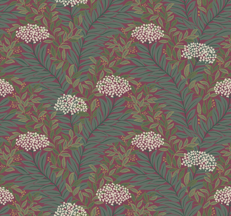 Highgrove Burgundy Wallpaper
