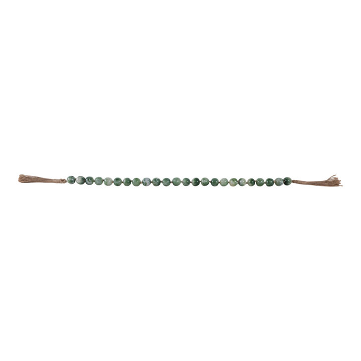 Resin, 36 X 1 Bead Garland, Green