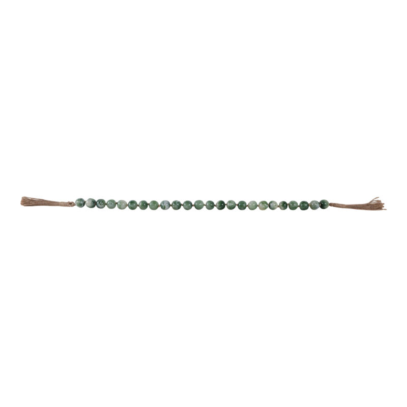 Resin, 36 X 1 Bead Garland, Green image number 1