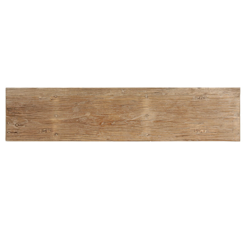 Vintage Reclaimed Elm Entryway Bench in Natural Wood image number 5