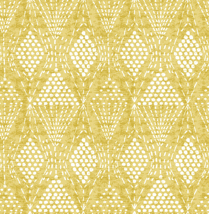 Grady Yellow Dotted Geometric Wallpaper (Set of 2)