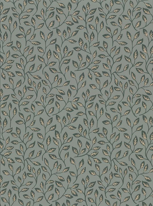 Posey Green Vines Wallpaper