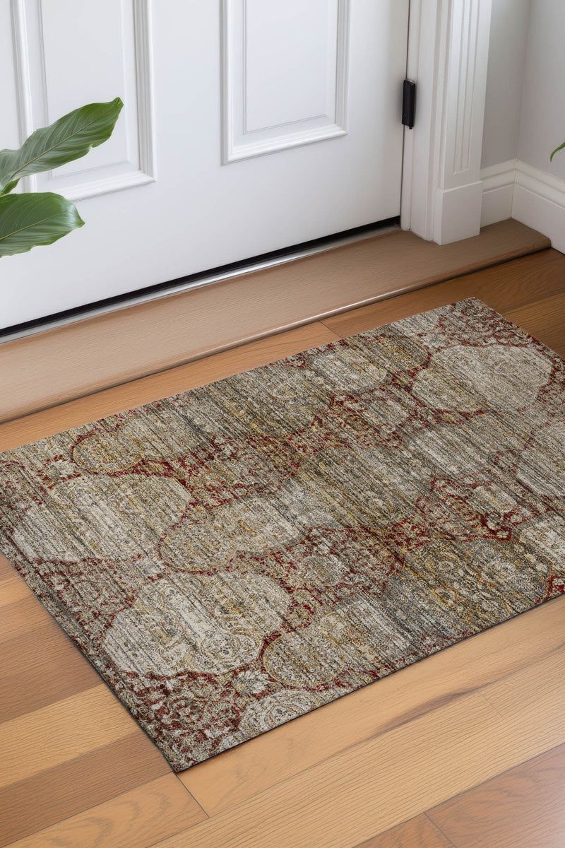 Aristo AR8 Burgundy 9' x 12' Rug image number 2