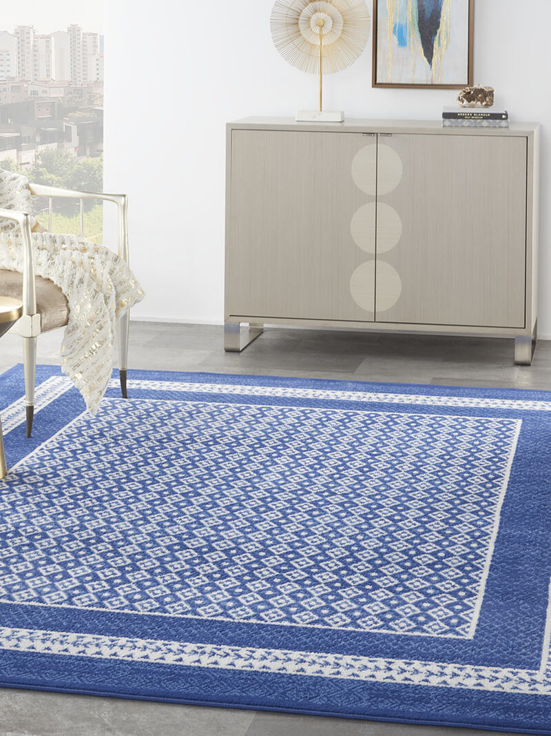 Whimsicle WHS13 Navy 8' x Round Rug image number 6