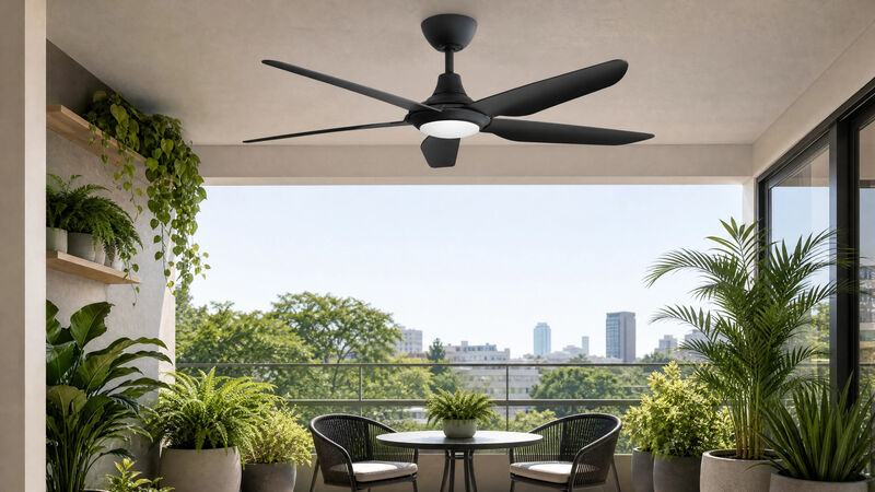 ENLIGHT 56" Smart DC Ceiling Fan with Light, IP66 Outdoor/Coastal Rated, Matter Smart Home Integration, 5 Blades image number 8
