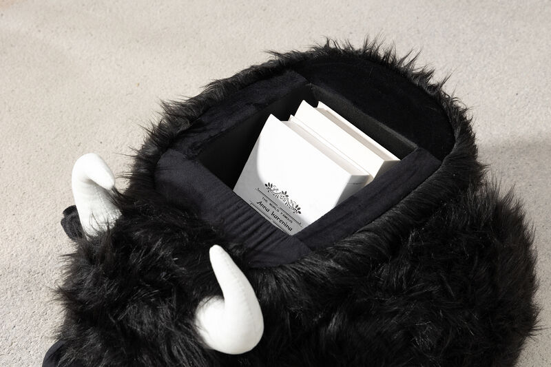 Cow Animal Storage Ottoman