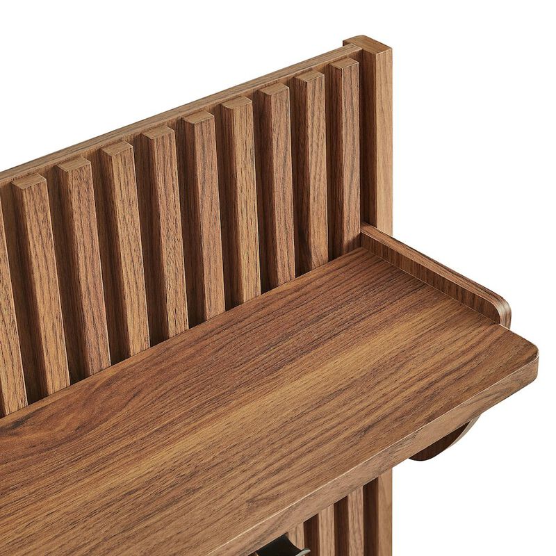 Render Fluted Coat Rack Panel With Shelf image number 5