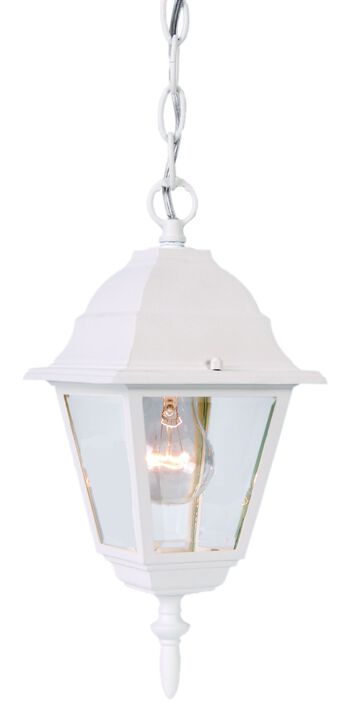 Weather-Resistant Beveled Glass Hanging Light for Garden or Entryway