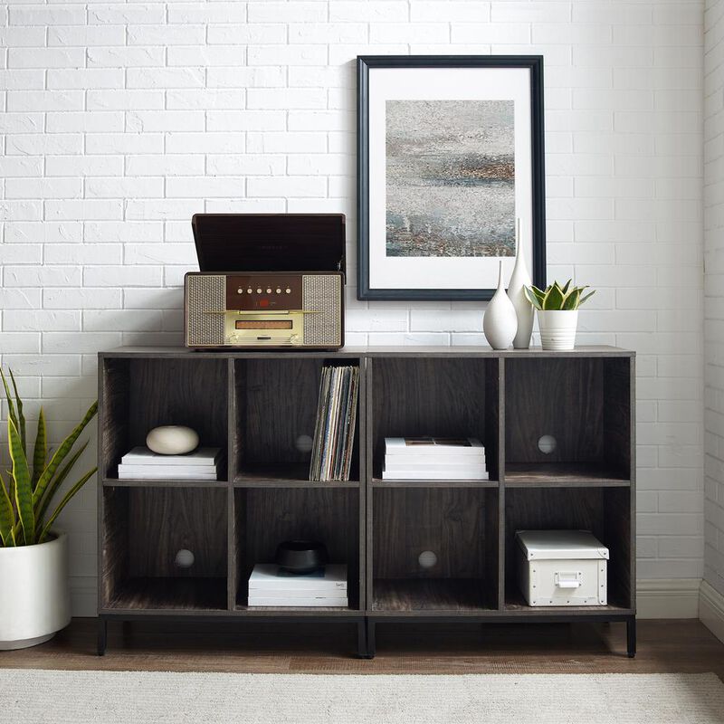 Jacobsen 2-Piece Record Storage Cube Bookcase Set