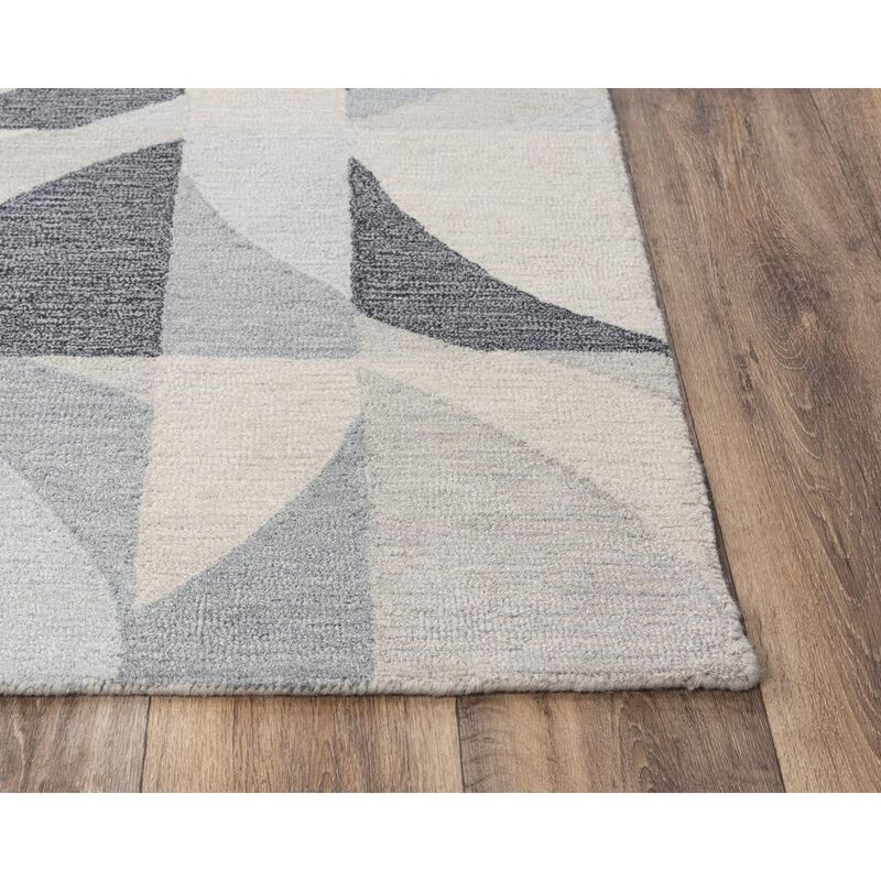 Midland Gray 5'X7'6" Tufted Internet Rug in Gray