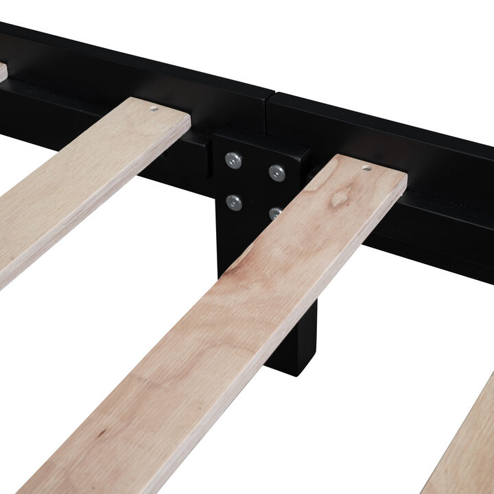 Hetgra Queen Size Wood Platform Bed