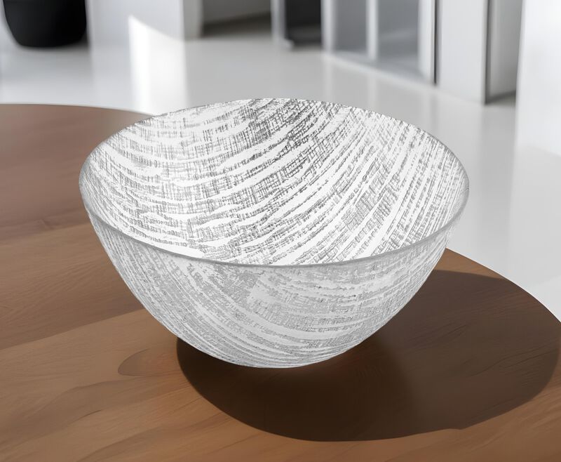 Handcrafted Glass Round Decorative Bowl &ndash; Elegant Serveware for Home image number 2