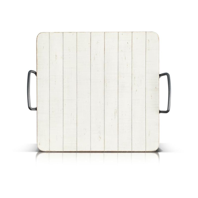 Sunny Designs White Sand Ottoman Tray