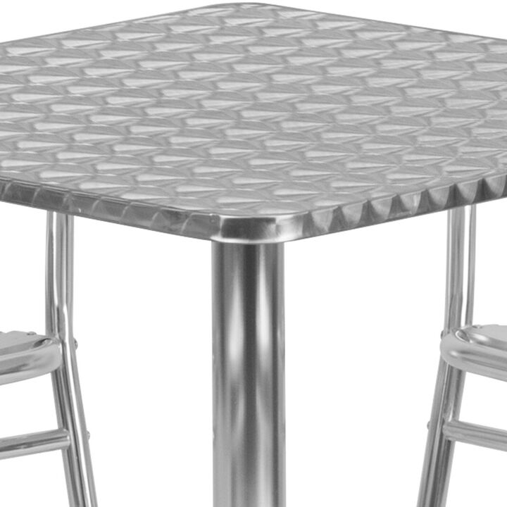 27.5SQ Aluminum Table Set
