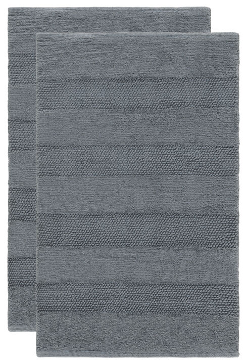 Harper Textured Striated PMB901 Set of 2 Bathmat