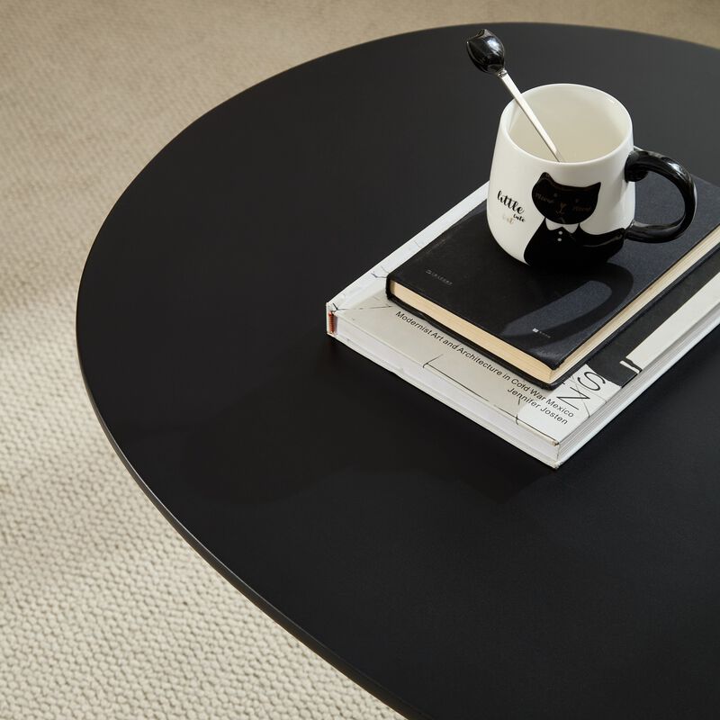 Glibop Lucky Stone-shaped Elliptical Coffee Table image number 5