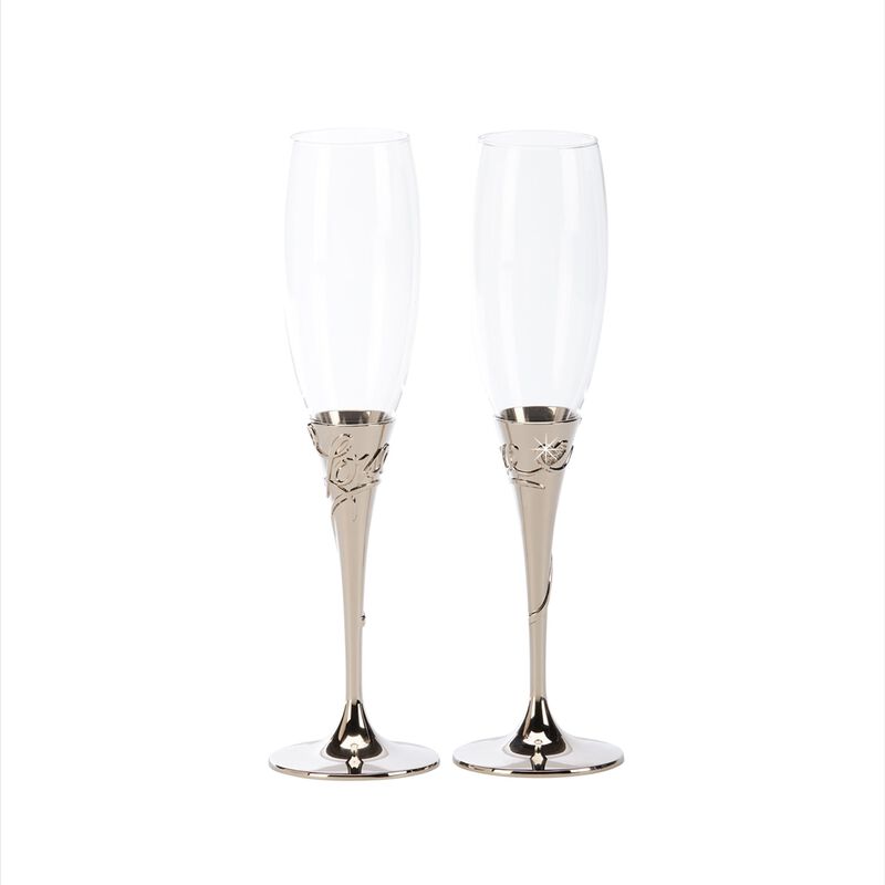 Love Toasting Champagne Flutes Set