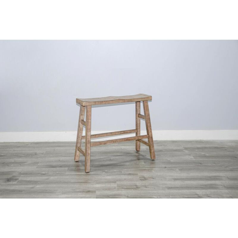 Sunny Designs Beach Pebble 30'H Bench, Wood Seat