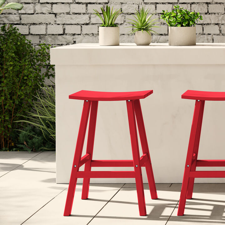 WestinTrends Westintrends 29" height Outdoor / Patio Saddle bar stool